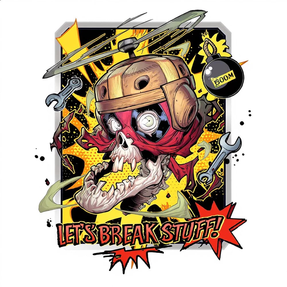 Headpool, an original Dallas Deadpool workshop mascot