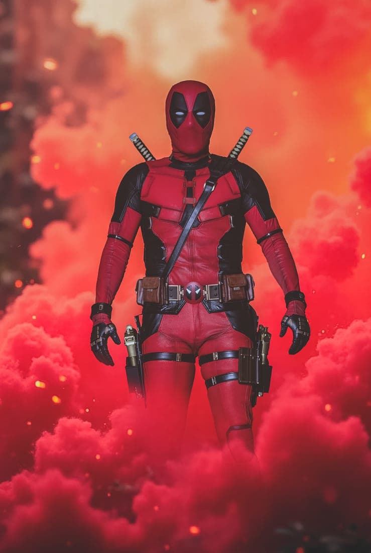 The Dallas Deadpool in costume